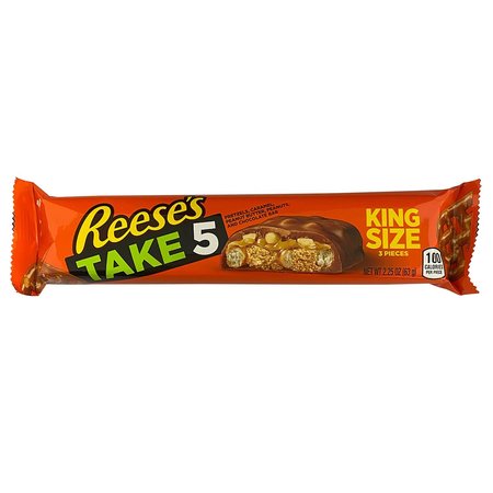 HERSHEYS Hershey's Reese's Take 5 Caramel	 Chocolate	 Pretzels	 Peanut Butter and Peanut Candy Bar 2.25 oz 3400038611
